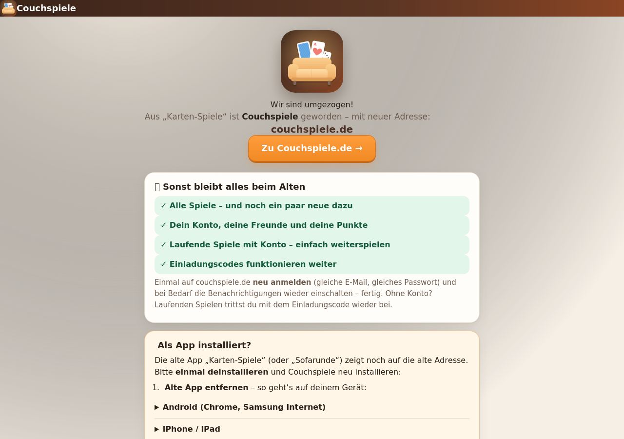 Screenshot von Kartenspiele