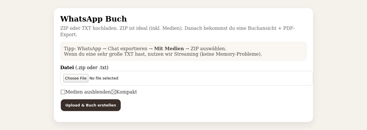 Screenshot von whatsapp